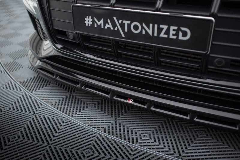 Maxton Front Ansatz Audi A6 Allroad C8 schwarz Hochglanz AU-A6-C8-AR-FD1G+FD1R-G