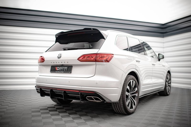 Maxton Spoiler CAP für Volkswagen Touareg R-Line Mk3 schwarz Hochglanz VW-TO-3-RLINE-CAP1-G