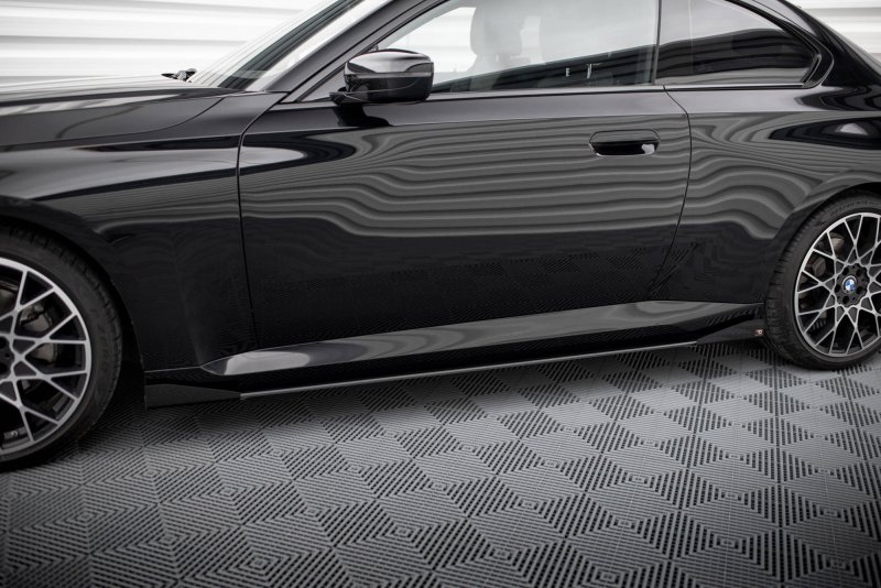 Maxton Side Flaps BMW 2 Coupe G42 schwarz Hochglanz BM2G42CNC-SF1-G