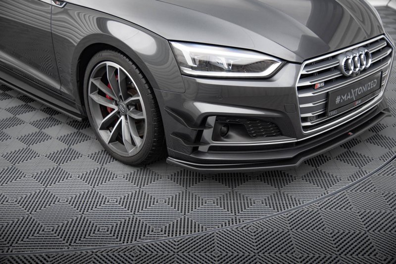 Maxton Stoßstangenflügel vorne (Canards) Audi S5 / A5 S-Line Coupe / Sportback F5 AU-S5-2-CAN1