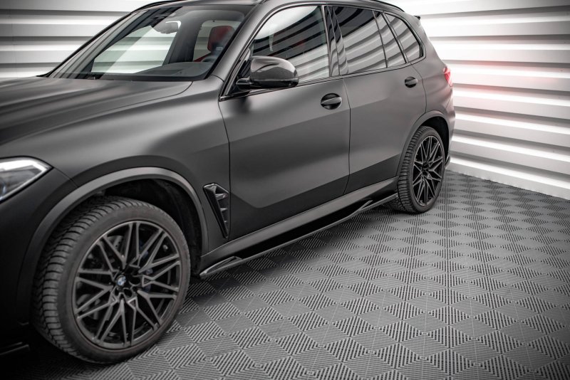 Maxton Seitenschweller Ansatz für BMW X5M F95 schwarz Hochglanz BM-X5M-05-SD1-G