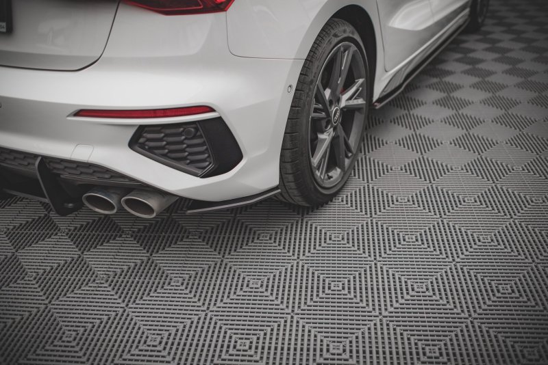 Maxton Street Pro Heck Ansatz Flaps Diffusor für Audi S3 Sportback 8Y AUS38YCNC-RSD1BRB