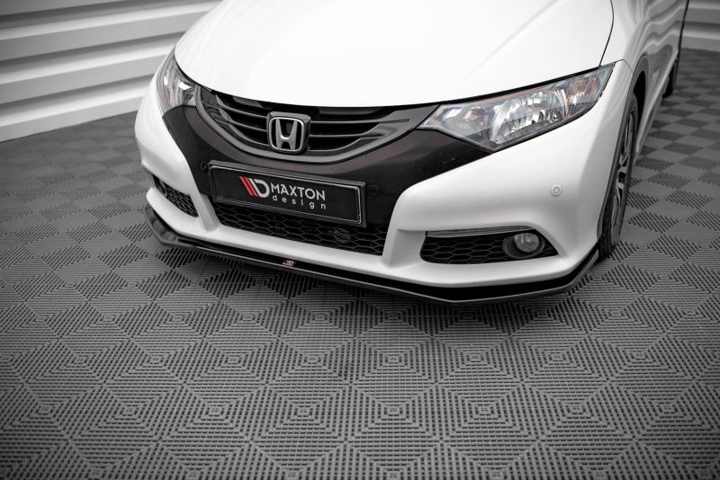 Maxton Front Ansatz V.1 für Honda Civic Mk9 schwarz Hochglanz HO-CI-9-K-FD1-G