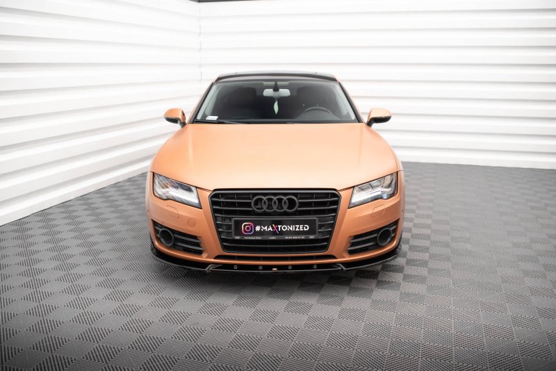 Maxton Front Ansatz V.2 Audi A7 C7 schwarz Hochglanz AU-A7-C7-FD2-G