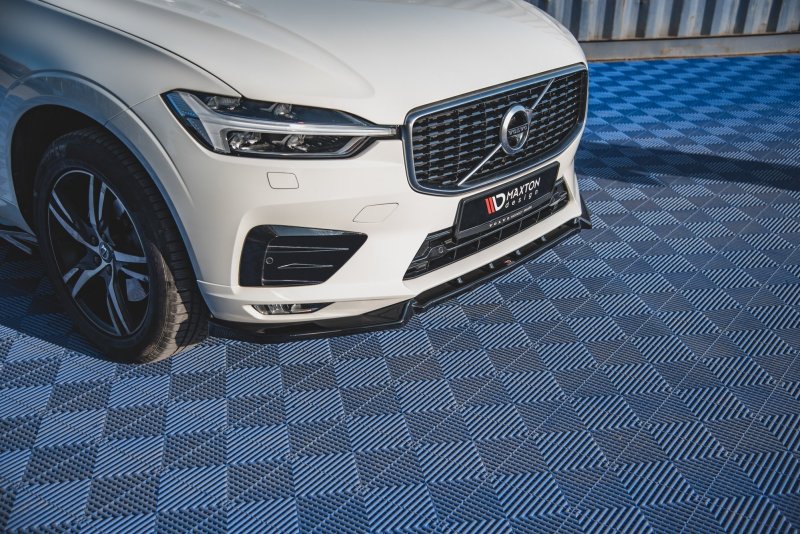 Maxton Front Ansatz V.2 für Volvo XC60 Mk2 R-Design schwarz Hochglanz VO-XC60-2-RDESIGN-FD2-G