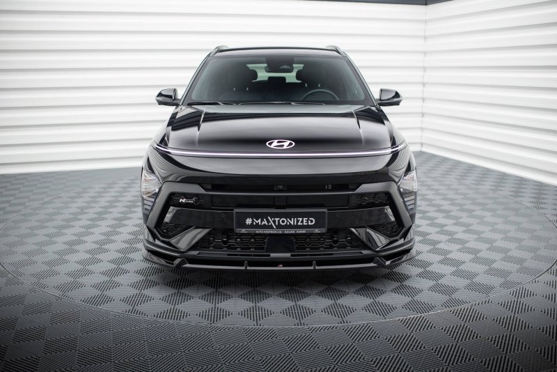 Maxton Front Ansatz Hyundai Kona N-Line Mk2 schwarz Hochglanz HY-KO-2-NLINE-FD1-G