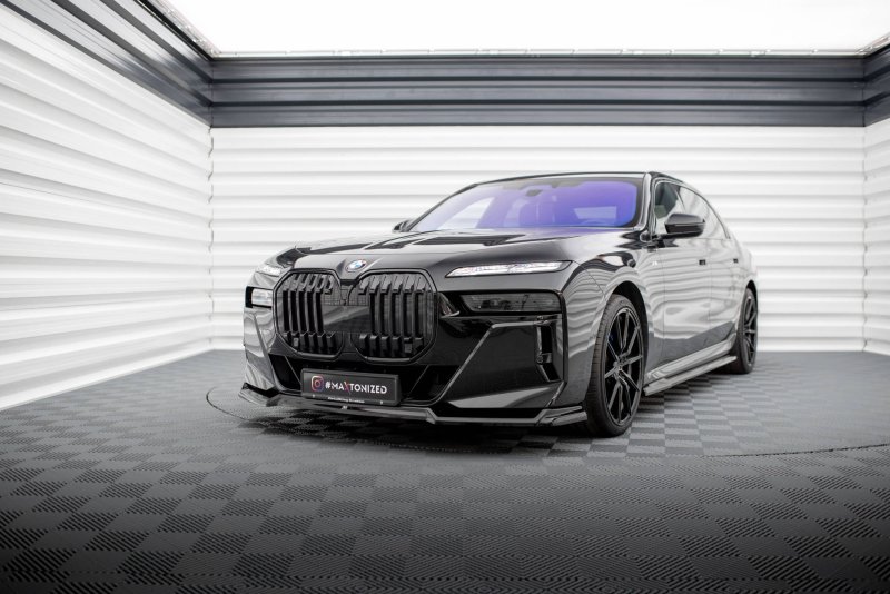 Maxton Front Ansatz V.3 für BMW 7 M-Paket / M760e G70 schwarz Hochglanz BM-7-G70-MPACK-FD3-G