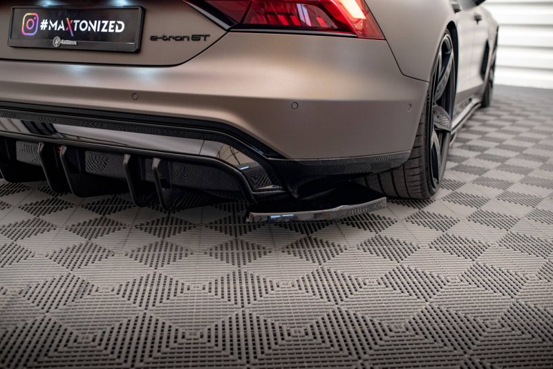 Maxton Heck Ansatz Flaps Diffusor V.2 für Audi e-Tron GT / RS GT Mk1 schwarz Hochglanz AU-ETRON-1-RS-RSD2-G