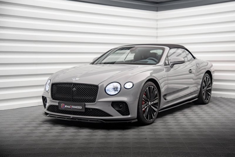 Maxton Front Ansatz für Bentley Continental GT Mk3 schwarz Hochglanz BE-CO-3-GT-CA-FD1G+FD1R-G