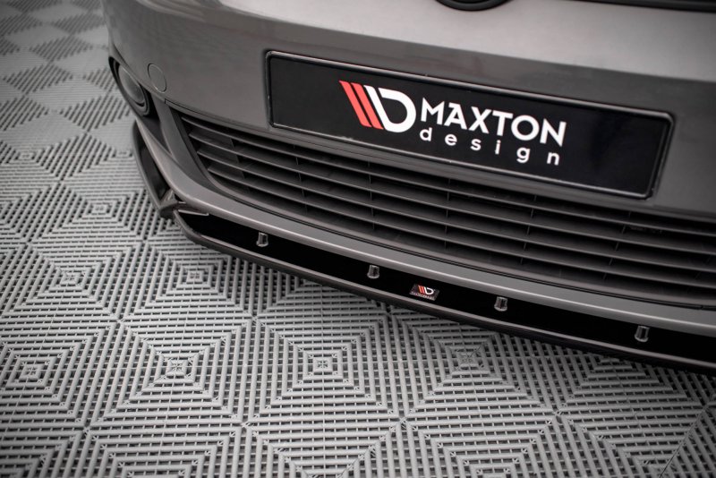 Maxton Front Ansatz für Volkswagen Caddy Mk3 Facelift schwarz Hochglanz VW-CA-3F-FD1-G