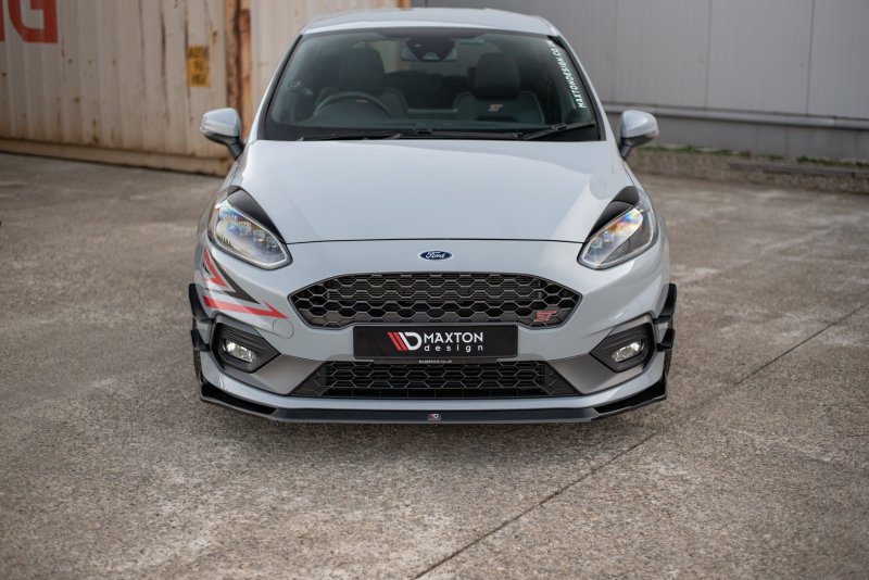 Maxton Scheinwerfer Blenden Böser Blick für Ford Fiesta Mk8 ST / ST-Line / Standard schwarz Hochglanz FO-FI-8-ST-L1-G