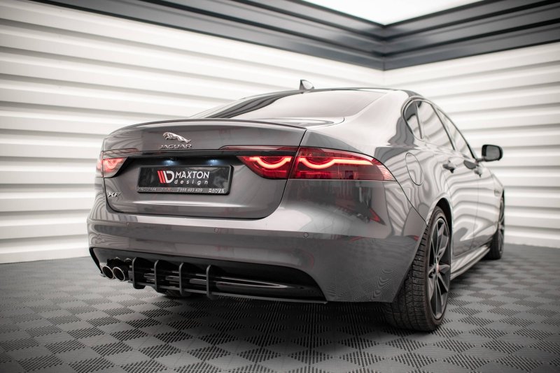 Maxton Street Pro Heckschürze für Jaguar XF R-Sport Mk2 JAXF2RSPORTCNC-RS1BRB
