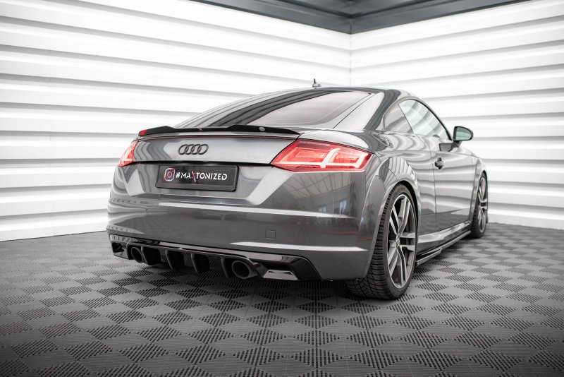 Maxton Diffusor Heck Ansatz Audi TT S-Line 8S schwarz Hochglanz AU-TT-3-SLINE-RS1-G