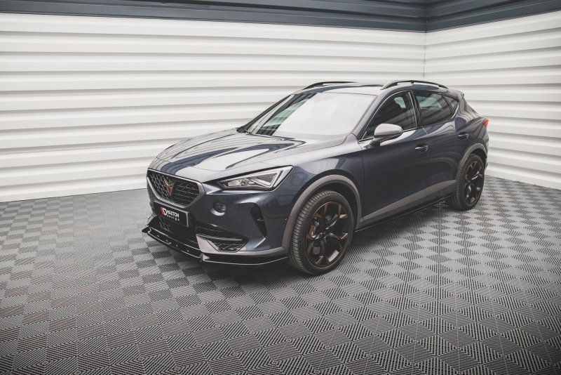 Maxton Front Ansatz V.2 für Cupra Formentor schwarz Hochglanz CU-FO-1-FD2-G
