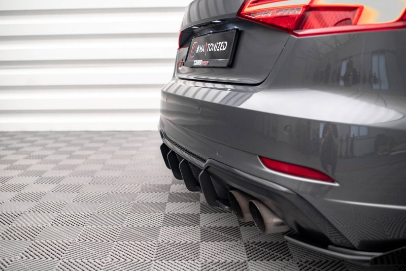 Maxton Street Pro Heckschürze für Audi S3 Sportback 8V Facelift AUS33FSBCNC-RS1BRB