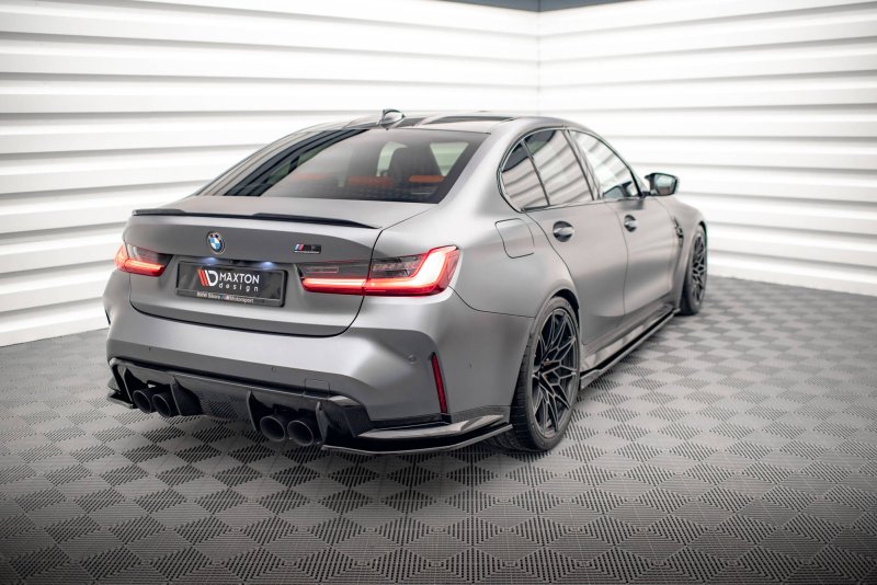 Maxton Heck Ansatz Flaps Diffusor V.2 für BMW M3 G80 schwarz Hochglanz BM-3-G80-M-RSD2-G