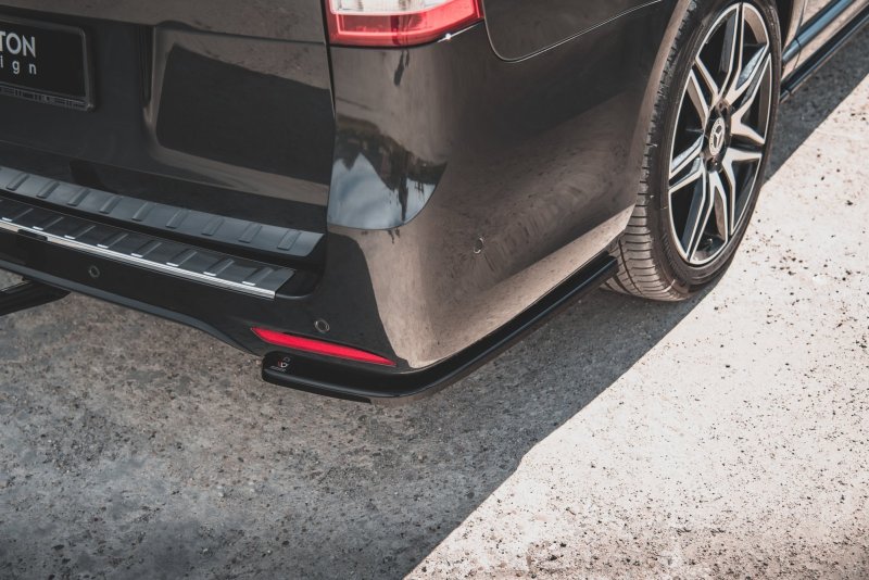 Maxton Heck Ansatz Flaps Diffusor V.1 für Mercedes-Benz V-Klasse AMG-Line W447 Facelift schwarz Hochglanz ME-V-447F-AMGLINE-RSD1-G