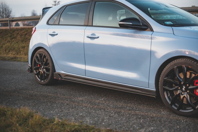 Maxton Seitenschweller Ansatz + Flaps  V.5 Hyundai I30 N Mk3 / Mk3 FL Hatchback/Fastback HY-I30-3-N-SD5G+S