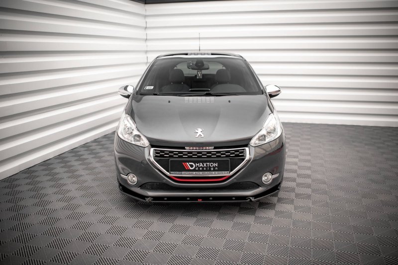 Maxton Front Ansatz V.2 für Peugeot 208 GTi Mk1 schwarz Hochglanz PE-208-1-GTI-FD2-G
