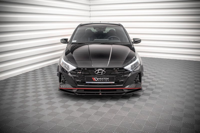 Maxton Front Ansatz V.3 für Hyundai I20 N Mk3 schwarz Hochglanz HY-I20-3-N-FD3-G