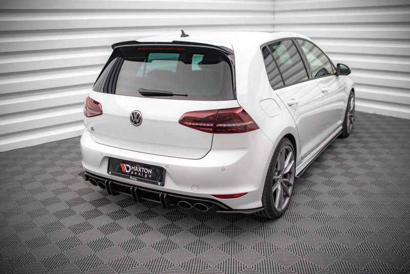 Maxton Street Pro Heck Ansatz Flaps Diffusor für Volkswagen Golf R Mk7 VWGO7RCNC-RSD1BRB