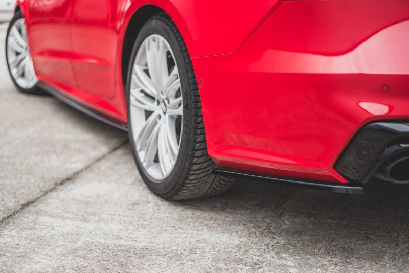 Maxton Heck Ansatz Flaps Diffusor für Audi S7 C8 schwarz Hochglanz AU-A7-C8-SLINE-RSD1-G