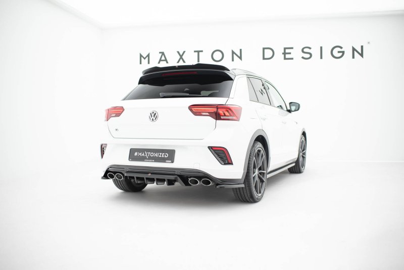 Maxton Mittlerer Diffusor Heck Ansatz DTM Look VW T-Roc R Mk1 schwarz Hochglanz VW-T-ROC-1PF-R-RD1G+RD2-G