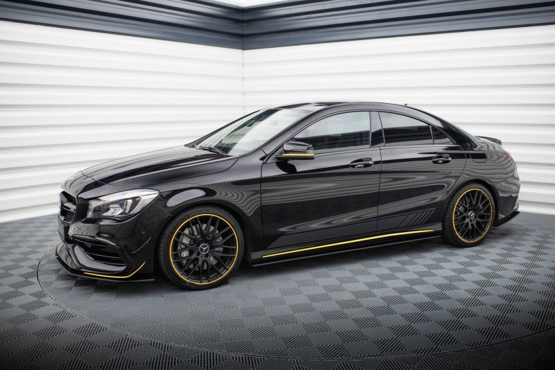 Maxton Street Pro Seitenschweller Ansatz Mercedes-AMG CLA 45 C117 Facelift MECLA117AMGAEROCNC-SD1BRB