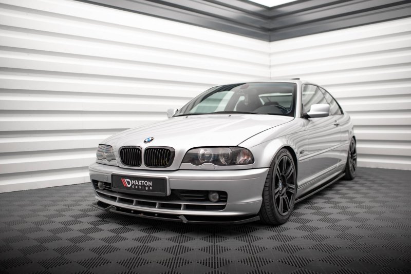 Maxton Front Ansatz V.3 BMW 3er Coupe E46 schwarz Hochglanz BM-3-46-C-FD3-G