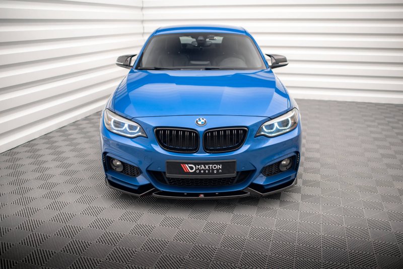 Maxton Front Ansatz V.2 für BMW 2 M-Paket F22 schwarz Hochglanz BM-2-22-MPACK-FD2-G