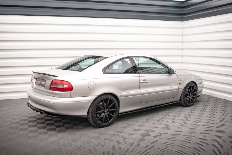 Maxton Seitenschweller Ansatz für Volvo C70 Mk1 schwarz Hochglanz VO-C70-1-SD1-G