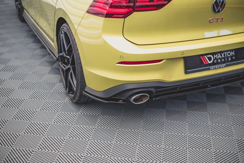 Maxton Heck Ansatz Flaps Diffusor V.2 für Volkswagen Golf 8 GTI Clubsport schwarz Hochglanz VW-GO-8-GTI-CS-RSD2-G