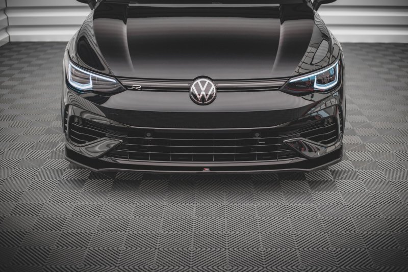 Maxton Front Ansatz V.3 für Volkswagen Golf R Mk8 schwarz Hochglanz VW-GO-8-R-FD3-G