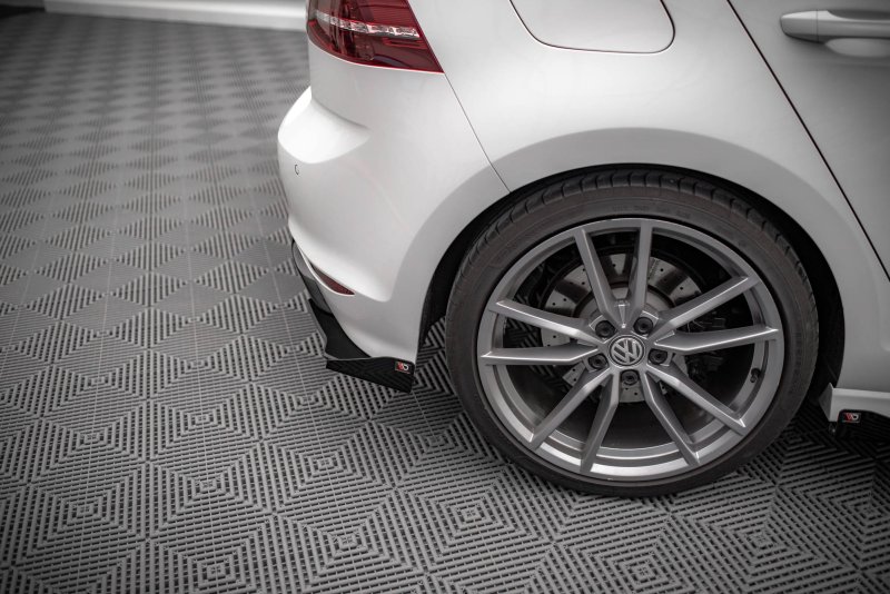 Maxton Street Pro Heck Ansatz Flaps Diffusor +Flaps für Volkswagen Golf R Mk7 schwarz Hochglanz VWGO7RCNC-RSD1BRB+RSF1-G