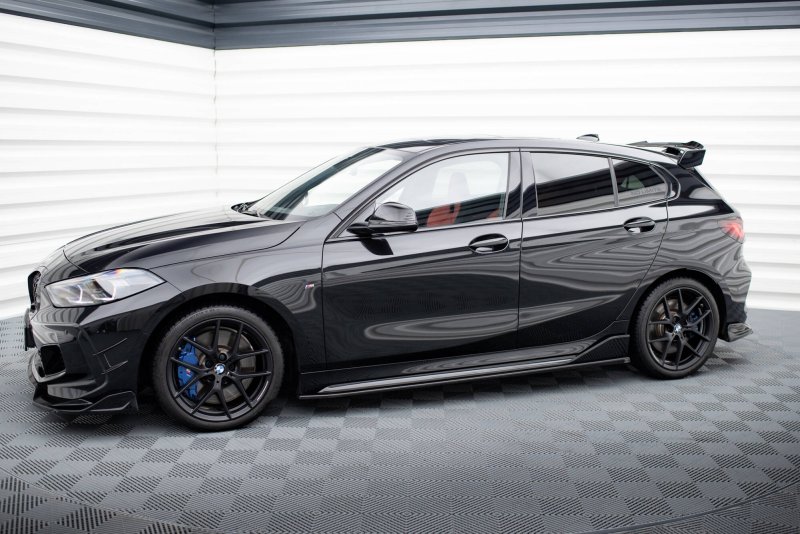 Maxton Seitenschweller Ansatz BMW M135i M-Performance F40 schwarz Hochglanz BM-1-40-M-MPFC-SD1-G