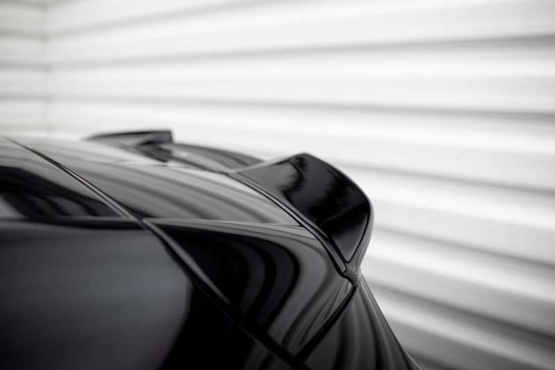 Maxton Spoiler CAP Abrisskante 3D Mercedes-Benz A AMG-Line W176 Facelift schwarz Hochglanz ME-A-176F-AMGLINE-CAP1-G
