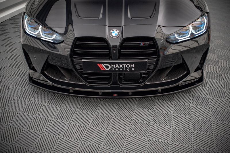 Maxton Front Ansatz V.1 für BMW M4 G82 schwarz Hochglanz BM-4-G82-M-FD1-G