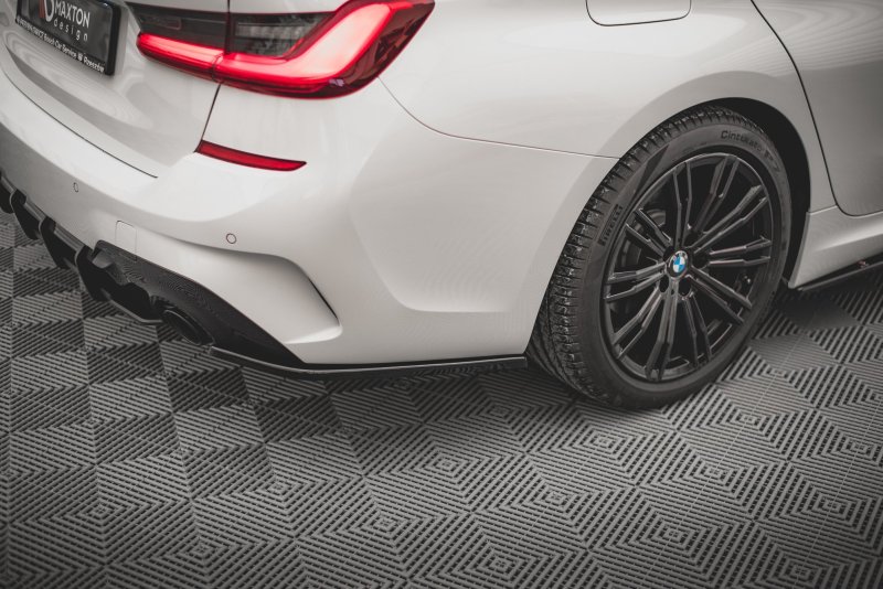 Maxton Heck Ansatz Flaps Diffusor V.2 für BMW 3er G20 / G21 M-Paket schwarz Hochglanz BM-3-20-MPACK-RSD2-G