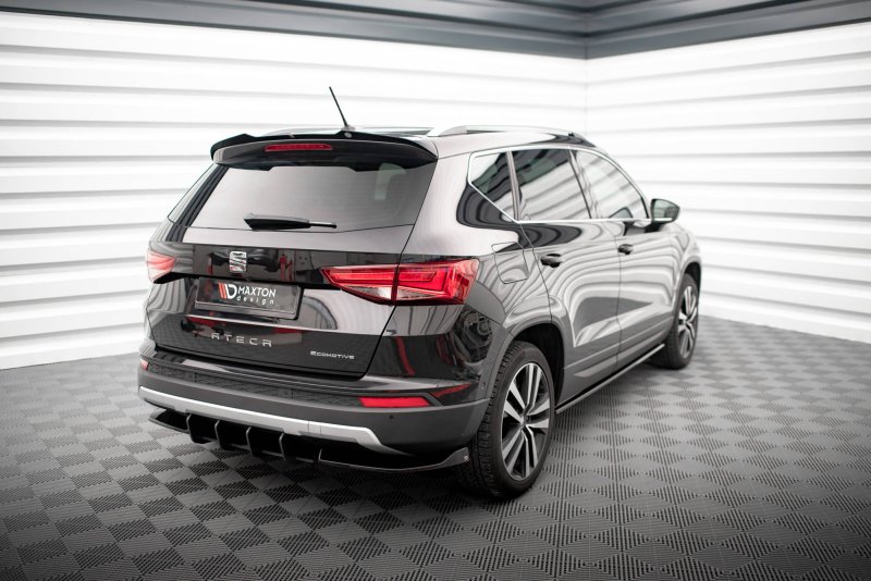 Maxton Spoiler CAP für Seat Ateca Mk1 schwarz Hochglanz SE-AT-1-CAP1-G