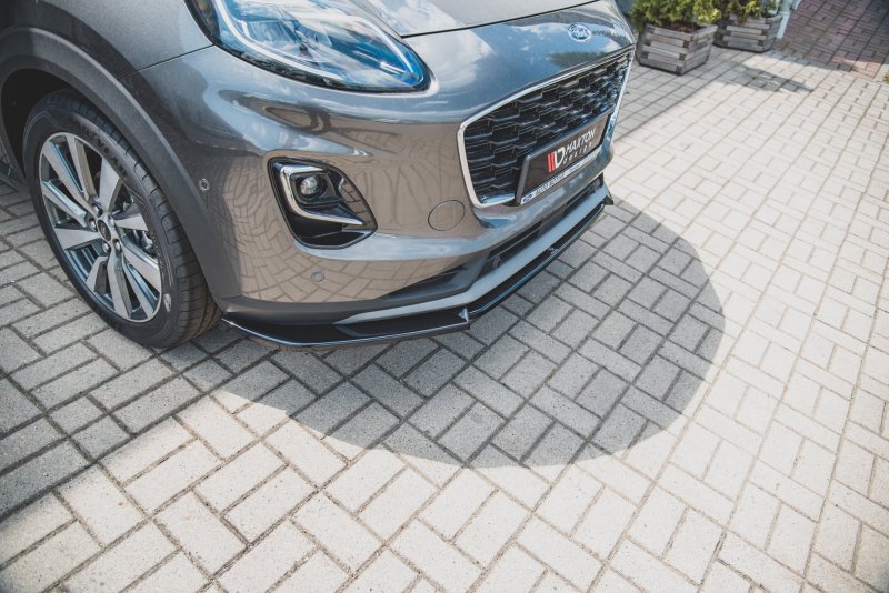 Maxton Front Ansatz für Ford Puma  schwarz Hochglanz FO-PU-1-FD1-G