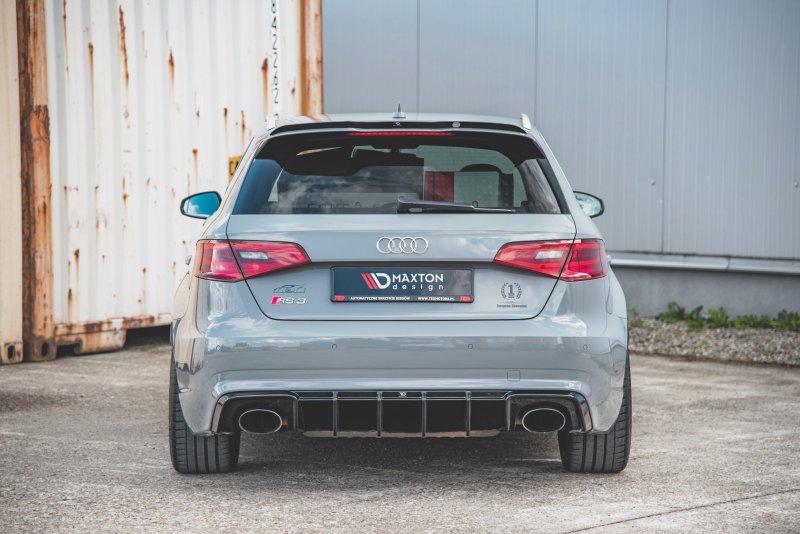 Maxton Diffusor Heck Ansatz für Audi RS3 8V Sportback schwarz Hochglanz AU-RS3-8V-RS1-G