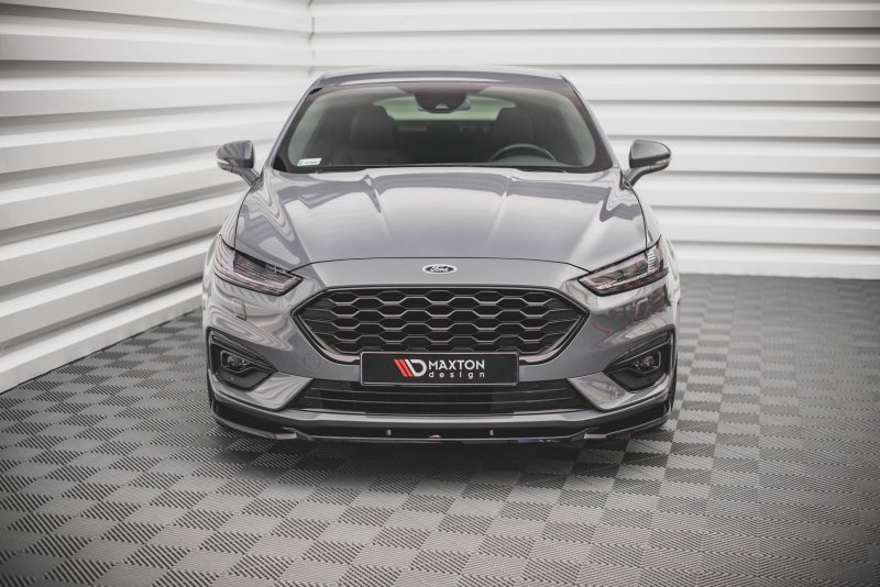 Maxton Front Ansatz V.2 für Ford Mondeo ST-Line Mk5 Facelift schwarz Hochglanz FO-MO-5F-STLINE-FD2-G