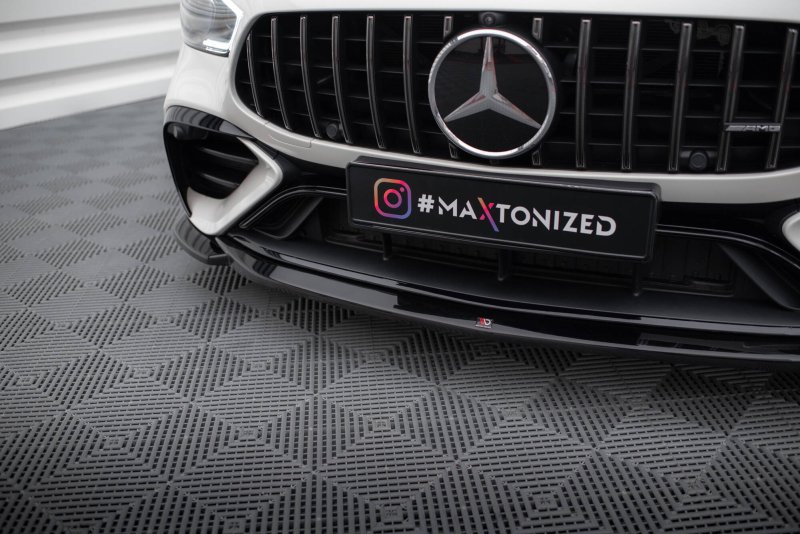 Maxton Front Ansatz V.1 Mercedes-AMG GT 43 4 Door Coupe V8 Styling Package schwarz Hochglanz ME-GT-4D-43-V8-FD1-G