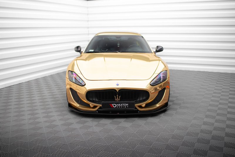 Maxton Front Ansatz V.1 Maserati Granturismo Mk1 Facelift schwarz Hochglanz MS-GT-1F-FD1-G