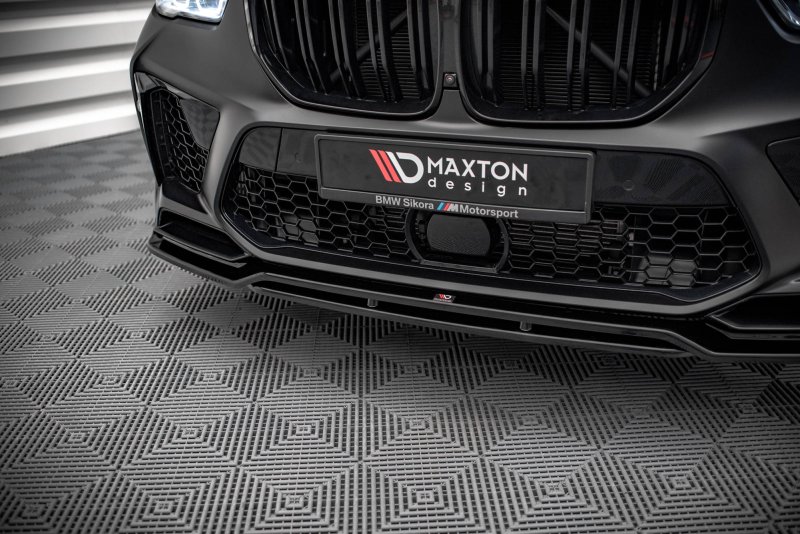 Maxton Front Ansatz V.3 für BMW  X5M F95 schwarz Hochglanz BM-X5M-05-FD3G+FD3R-G
