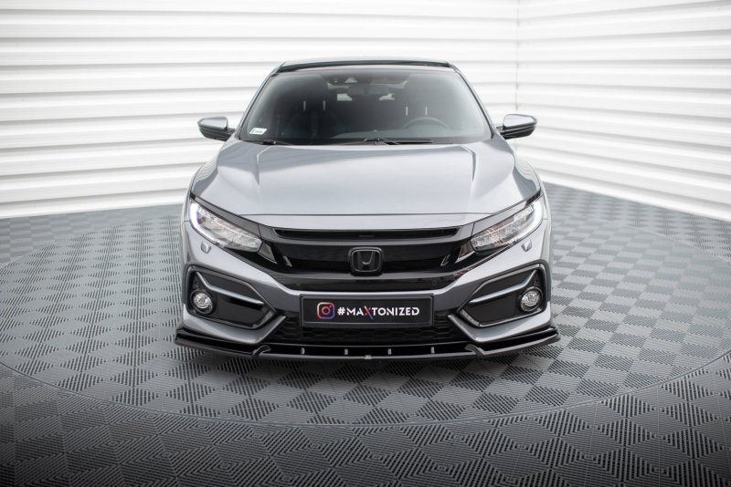 Maxton Front Ansatz für Honda Civic Sport Mk 10 schwarz Hochglanz HO-CI-10-SPORT-FD1-G