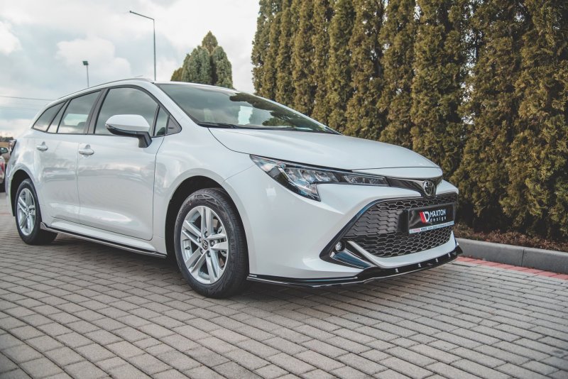 Maxton Seitenschweller Ansatz für Toyota Corolla XII Touring Sports schwarz Hochglanz TO-CO-12-TS-SD1-G
