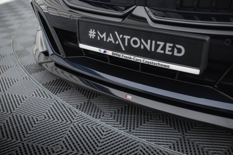 Maxton Front Ansatz V.2 BMW 5er / i5 M-Paket G60 schwarz Hochglanz BM-5-G60-MPACK-FD2-G
