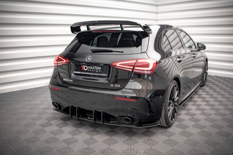 Maxton Street Pro Heckschürze für Mercedes A35 AMG Hatchback Aero Pack W177 MEA17735CNC-RS1BRB