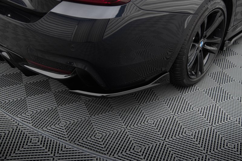 Maxton Heck Ansatz Flaps Diffusor V.1 BMW 4er Gran Coupe M-Paket F36 schwarz Hochglanz BM-4-F36-GC-MPACK-RSD1-G